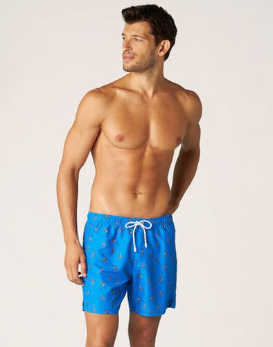 Short de bain bleu royal motif perroquets Bleu 1 - Dim - Modalova