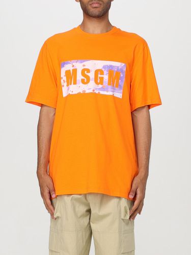 T-Shirt MSGM Homme couleur Orange M - Msgm - Modalova