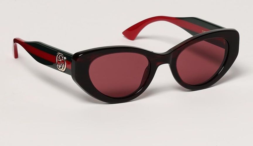 Lunettes De Soleil couleur Vert 52 - Gucci - Modalova