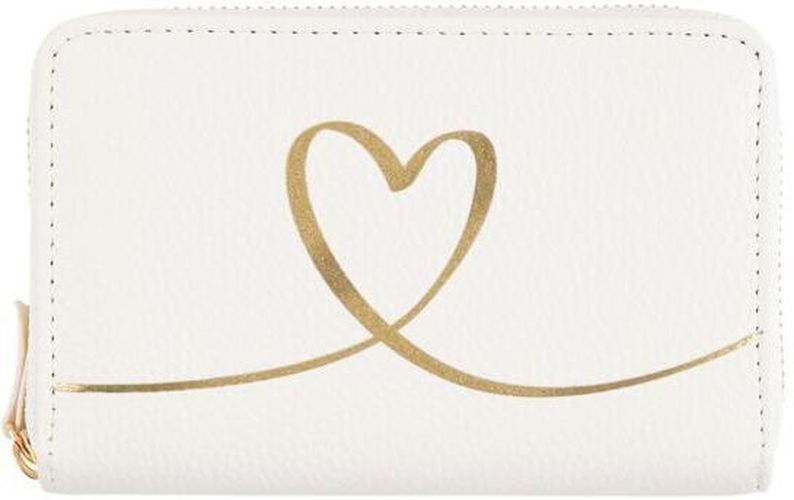 Portefeuille - coeur doré - blanc - Draeger - Modalova