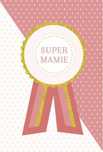 Carte fête des grands-mères - Super mamie - Draeger - Modalova