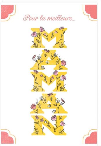 Carte Fête des mères "Pour la meilleure Maman" - Draeger - Modalova
