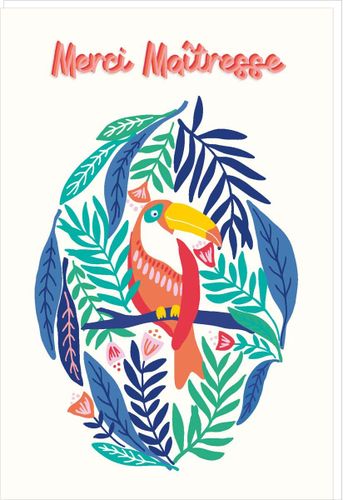 Carte de vœux - Merci Maîtresse - Draeger - Modalova