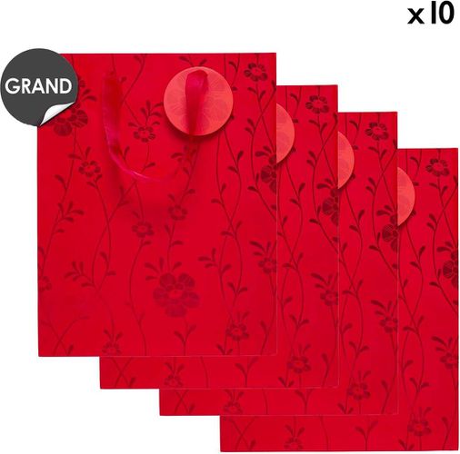 Lot de 10 Sacs Cadeau Grand Format - Draeger - Modalova