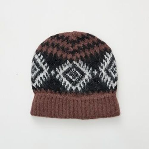 Bonnet Bonnet en laine à imprimé géométrique avec cristaux multicolor - Ermanno Scervino - Modalova