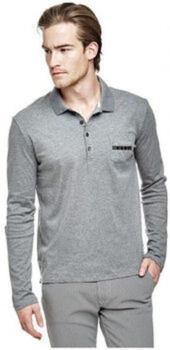 T-shirt Polo Rufo LS Gris M64P21 (rft) Gris - Guess - Modalova