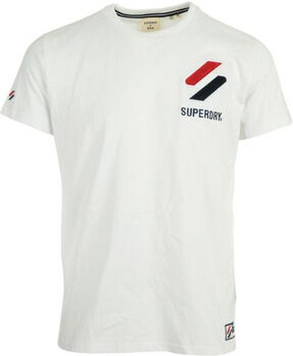 T-shirt Sportstyle Chenille Tee Blanc - Superdry - Modalova