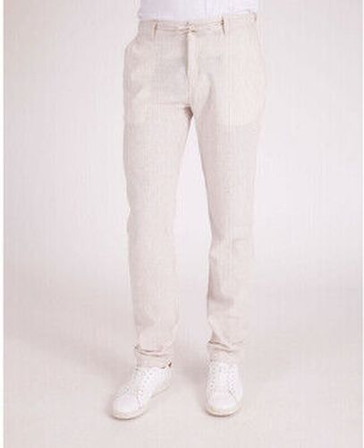 Pantalon Pantalon beige en coton lin avec cordon de serrage Beige - Camberabero - Modalova