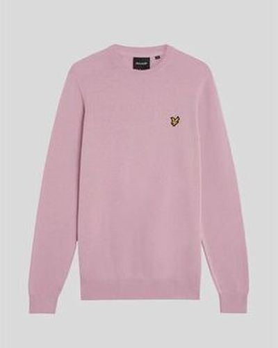 Pull Lyle & KN2136V COTTON CREW-X574 PINK LIGHT Rose - Scott - Modalova