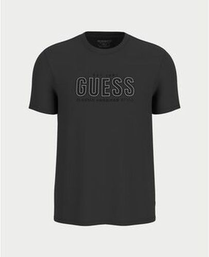 T-shirt T-shirt avec logo en relief Noir - Guess - Modalova