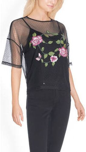 Chemise Top Imprimé fleuri Brodée Noir - Guess - Modalova