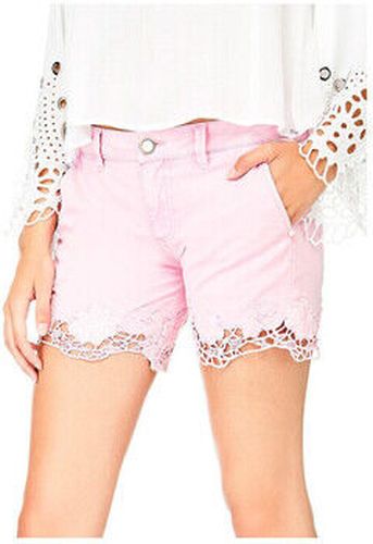 Pantalon Short Lycia Rose bas dentelle W82D38 Rose - Guess - Modalova