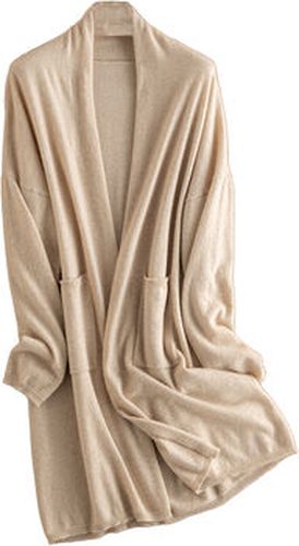 Gilet Gilet long 100% pur cachemire - Beige Beige - Chikooparis - Modalova