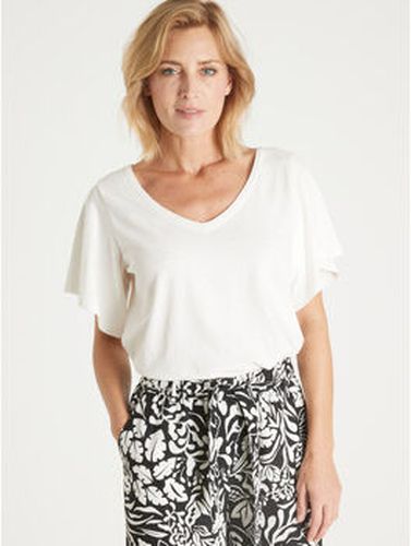 T-shirt by - Tee-shirt dentelle au dos Blanc - Daxon - Modalova