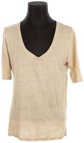 T-shirt Filatures T-shirt en coton Beige - Majestic - Modalova