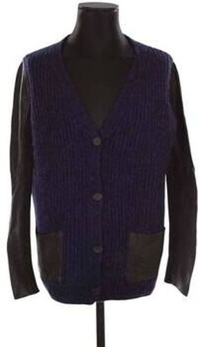 Gilet Cardigan en cuir marine Marine - Maje - Modalova