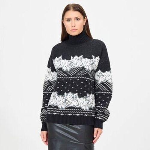 Pull Col roulé avec détails en dentelle multicolor - Ermanno Scervino - Modalova