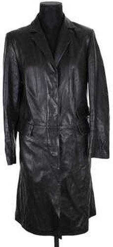 Manteau Manteau en cuir noir Noir - Salvatore Ferragamo - Modalova