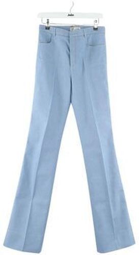 Pantalon Pantalon droit en coton bleu Bleu - Saint Laurent - Modalova