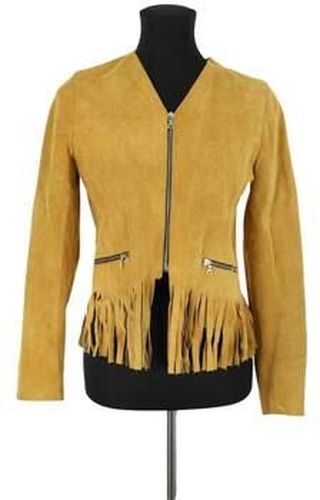 Veste Sandro Veste en daim Jaune - Sandro - Modalova