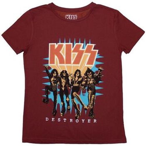 T-shirt Kiss Destroyer Rouge - KISS - Modalova