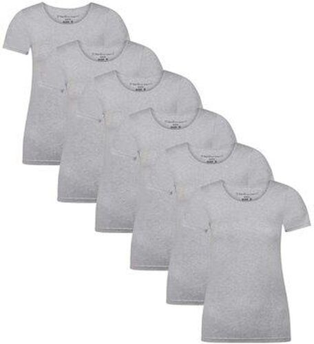T-shirt T-shirt Paquet de 6 KATE Gris - Bamboo Basics - Modalova