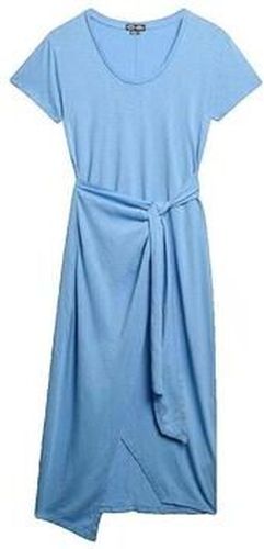 Robe Superdry Slub Wrap Bleu - Superdry - Modalova
