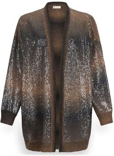 Gilet Cardigan long avec paillettes Marron - Liu jo - Modalova