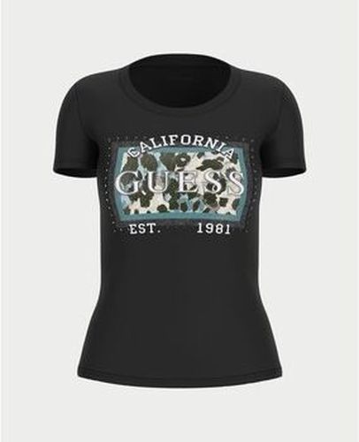 T-shirt T-Shirt Animalier Boxy Print Noir - Guess - Modalova