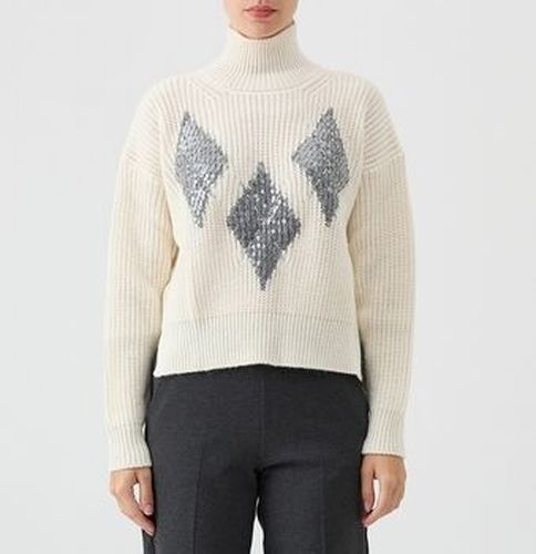 Pull Col roulé en laine multicolor - Le Tricot Perugia - Modalova