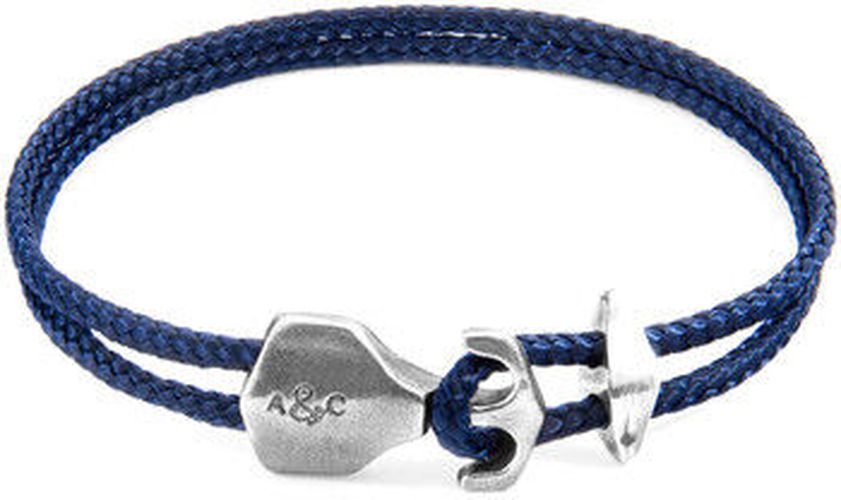 Bracelets Bracelet Ancre Delta Argent Et Corde Bleu - ANCHOR & CREW - Modalova