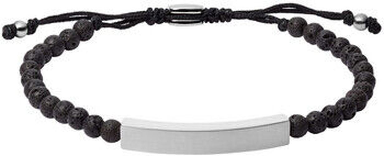 Bracelets Bracelet Pierres de lave barrette acier Blanc - Fossil - Modalova
