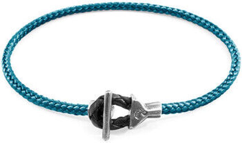 Bracelets Bracelet Cullen Argent et Corde Bleu - ANCHOR & CREW - Modalova