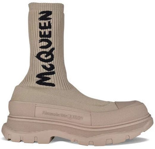 Bottes Bottines Tread Slick Graffiti Beige - McQ Alexander McQueen - Modalova