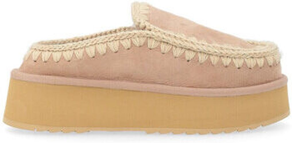 Ville basse Sabot Eskimo Platform en daim camel - Mou - Modalova