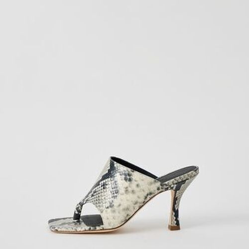 Sandales mules en cuir imprimé python multicolor - Erika Cavallini - Modalova