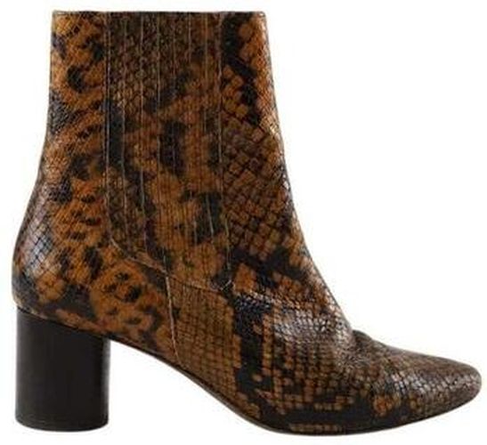 Boots Boots en cuir marron Marron - Sandro - Modalova
