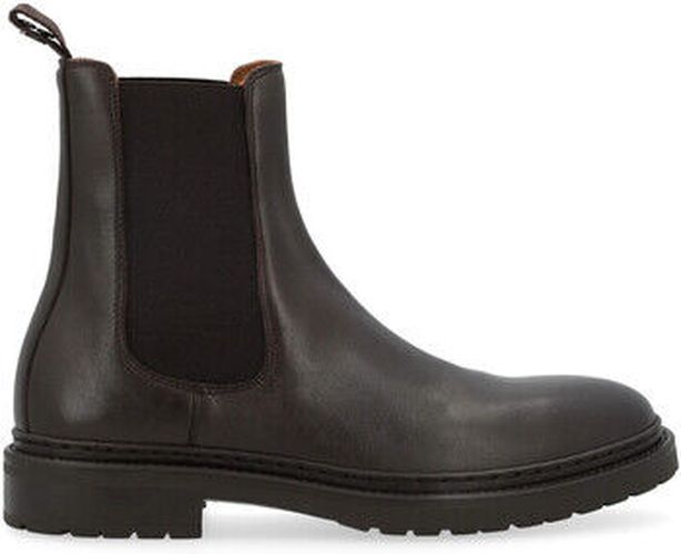 Boots Botte Beatles en cuir marron - Dondup - Modalova