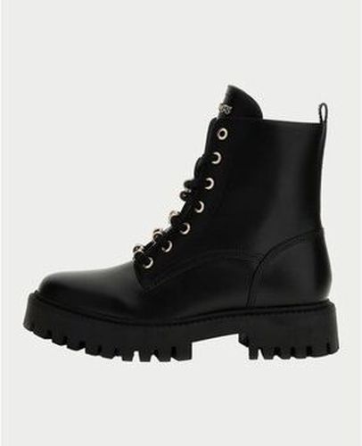 Bottines Bottes Fiona avec détails logo Noir - Guess - Modalova
