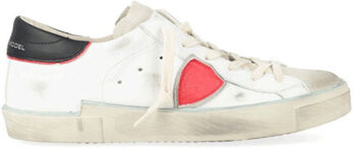 Baskets basses PRLU VVB1 PARIS X-VEAU BORDURE_BLANC NOIR Blanc - Philippe Model - Modalova
