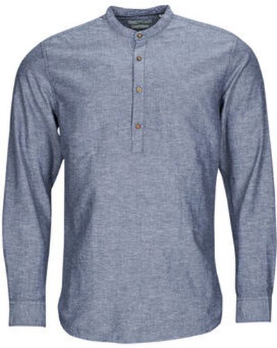 Chemise JPRBLASUMMER HALF PLACKET SHIRT L/S Bleu s - Jack & jones - Modalova