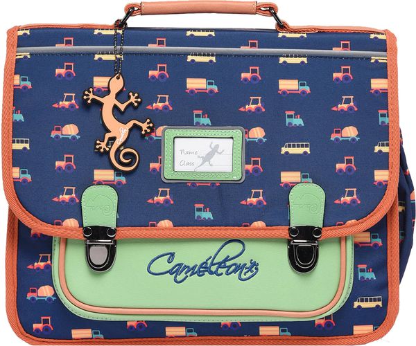 Cartable 38 cm Retro Bleu Multi - Cameleon - Modalova