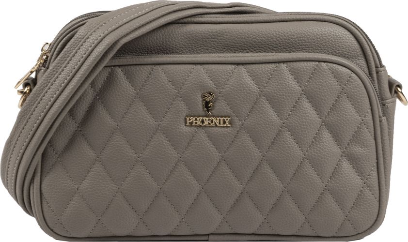 Sac travers matelassé Taupe - Phoenix - Modalova