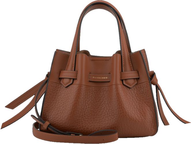 Sac à main en cuir Blossom Camel - Pourchet - Modalova