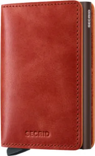 Slim Wallet cuir Vintage Orange - SECRID - Modalova