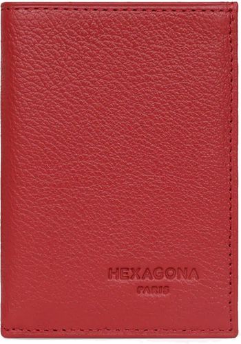 Porte cartes en cuir Confort Hexagona Rouge foncé - Bemon - Modalova