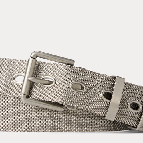Ceinture en maille métallique faite main - Purple Label - Modalova