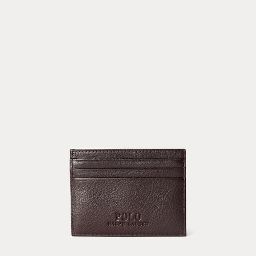 Porte-cartes en cuir chagrin - Polo Ralph Lauren - Modalova