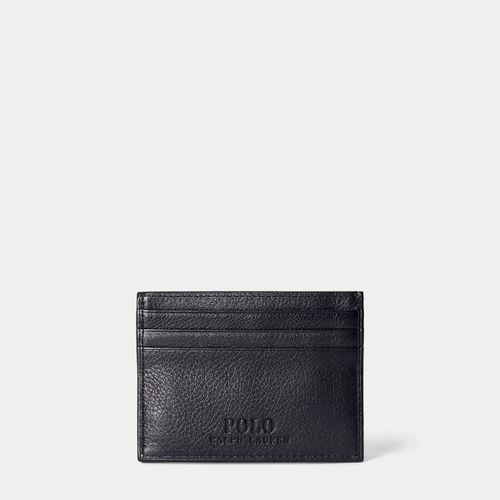 Porte-cartes en cuir chagrin - Polo Ralph Lauren - Modalova