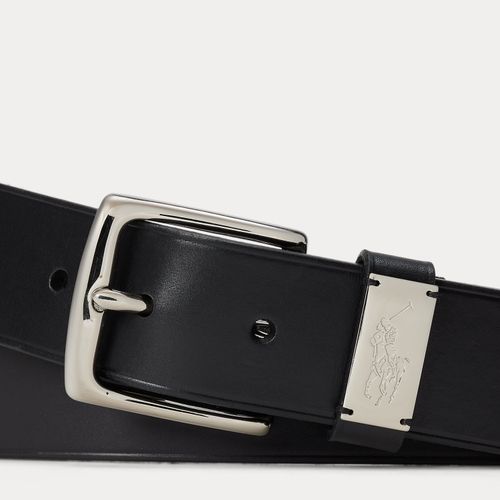 Ceinture en cuir avec plaque poney - Polo Ralph Lauren - Modalova
